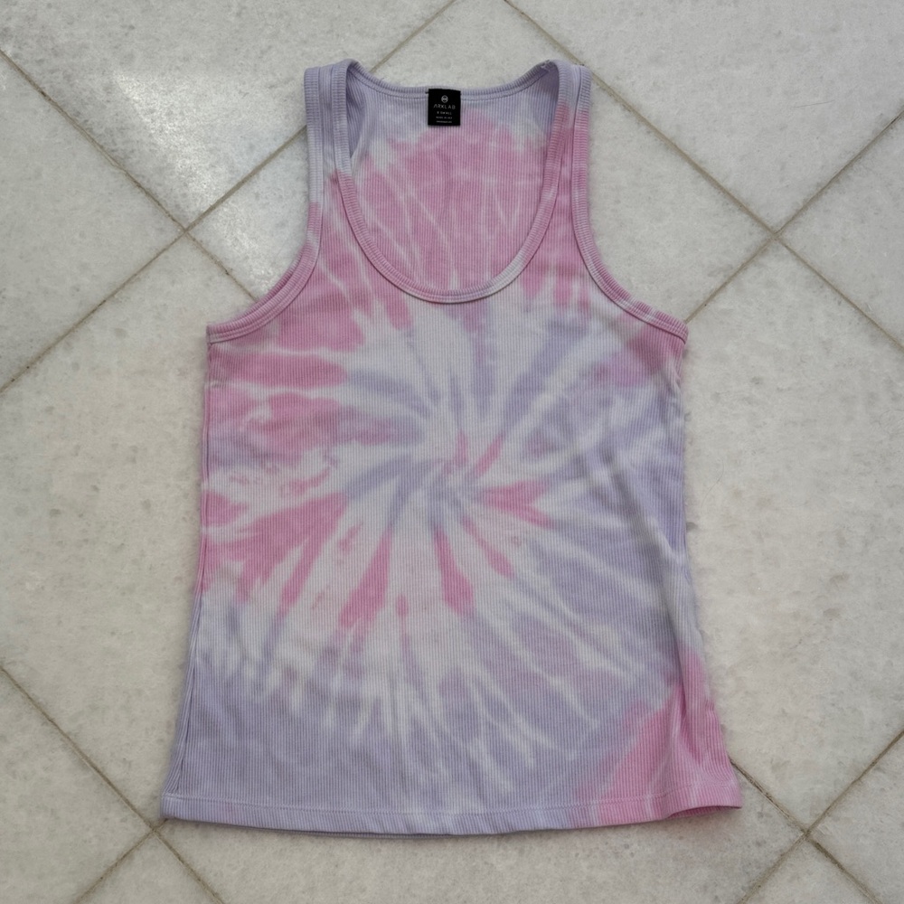 Pink and Purple Tie-Dye Tank Top, XS